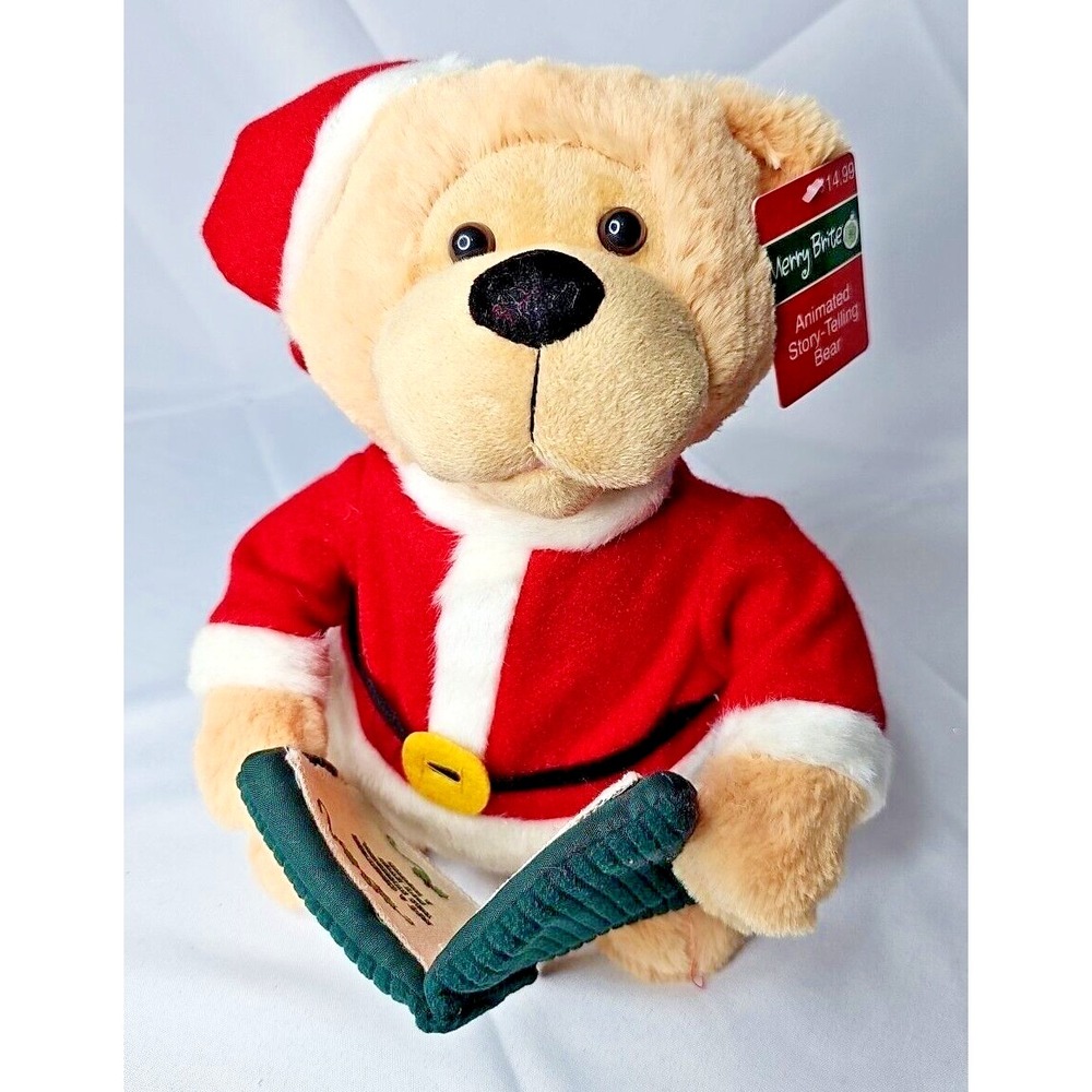 Christmas Plush, Story Telling Bear with tags (No Animation) 2015 - Decor only